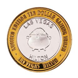 .999 Silver Hilton Las Vegas, Nevada $10 Casino Limited Edition Gaming Token