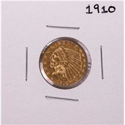 1910 $2 1/2 Indian Head Quarter Eagle Gold Coin