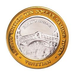 .999 Silver The Venetian Las Vegas Nevada $10 Casino Limited Edition Gaming Token