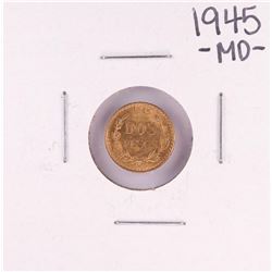 1945 Mexico Dos Pesos Gold Coin