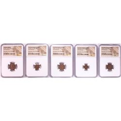 Lot of (5) Ancient Roman Empire Coins NGC Certified