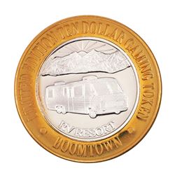 .999 Fine Silver Boomtown Las Vegas, Nevada $10 Limited Edition Gaming Token