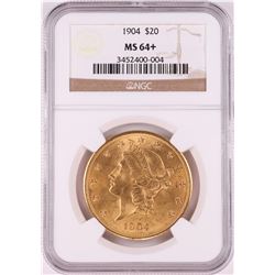 1904 $20 Liberty Head Double Eagle Gold Coin NGC MS64+