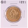 Image 1 : 1881 $10 Liberty Head Eagle Gold Coin