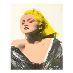 "Ringo" Daniel Funes "Madonna In Leather" Original Mixed Media On Canvas