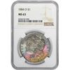 Image 2 : 1884-O $1 Morgan Silver Dollar Coin NGC MS63 Amazing Toning