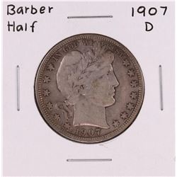1907-D Barber Half Dollar Coin