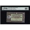 1952 Switzerland 5 Franken Note Pick# 11p PMG Superb Gem Uncirculated 68EPQ