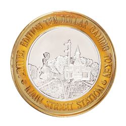 .999 Silver Main Street Station Las Vegas, NV $10 Limited Edition Casino Gaming Token