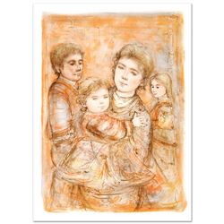 Edna Hibel (1917-2014) "Portrait of a Family" Limited Edition Lithograph