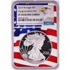 Image 1 : 2019-W $1 Proof American Silver Eagle Coin NGC PF70 Ultra Cameo Congratulations Flag