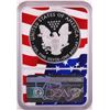 Image 2 : 2019-W $1 Proof American Silver Eagle Coin NGC PF70 Ultra Cameo Congratulations Flag
