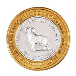 .999 Fine Silver Sam Boyd's California $10 Casino Limited Edition Gaming Token