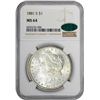 Image 2 : 1881-S $1 Morgan Silver Dollar Coin NGC MS64 CAC Amazing Toning