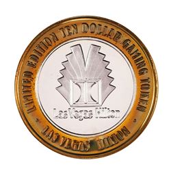 .999 Silver Hilton Las Vegas, Nevada $10 Casino Limited Edition Gaming Token