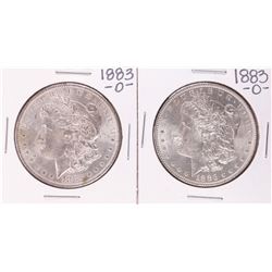 Lot of (2) 1883-O $1 Morgan Silver Dollar Coins