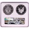 Image 2 : 1996 $1 American Silver Eagle Coin Set NGC MS69/PF69 Ultra Cameo