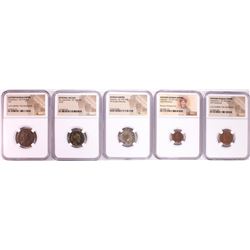 Lot of (5) Ancient Roman Empire Coins NGC Certified