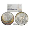 Image 1 : 1881-S $1 Morgan Silver Dollar Coin NGC MS63* Star Amazing Toning