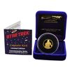 Image 1 : Limited Edition 1989 Star Trek Captain Kirk Commemorative 1/4 oz Gold Medal w/COA