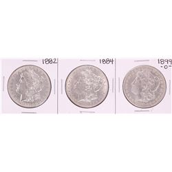 Lot of 1882, 1884, & 1899-O $1 Morgan Silver Dollar Coins