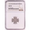 Image 1 : 1610 KB Hungary Denar 'Madonna and Child' Coin NGC AU55