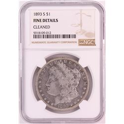 1893-S $1 Morgan Silver Dollar Coin NGC Fine Details