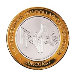 .999 Fine Silver Suncoast Las Vegas, Nevada $10 Limited Edition Gaming Token