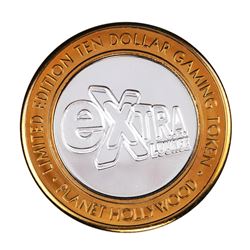 .999 Silver Planet Hollywood Casino Las Vegas $10 Limited Edition Casino Gaming Token