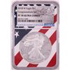 Image 1 : 2018-W $1 Proof American Silver Eagle Coin NGC PF70 Ultra Cameo Congratulations Flag