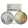 Image 1 : 1881-S $1 Morgan Silver Dollar Coin NGC MS62 Amazing Toning