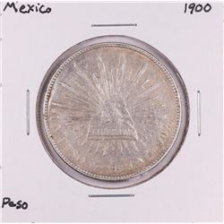 1900 Mexico Un Pesos Silver Coin
