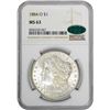 Image 2 : 1884-O $1 Morgan Silver Dollar Coin NGC MS63 CAC Great Toning