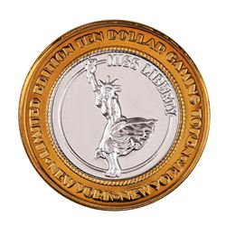 .999 Silver New York New York Hotel & Casino $10 Limited Edition Gaming Token