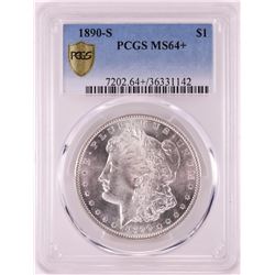 1890-S $1 Morgan Silver Dollar Coin PCGS MS64+