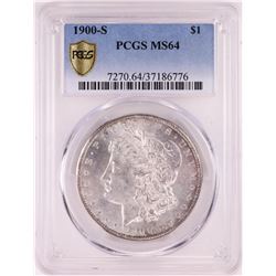 1900-S $1 Morgan Silver Dollar Coin PCGS MS64