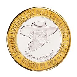 .999 Silver Union Plaza Las Vegas, Nevada $10 Casino Limited Edition Gaming Token