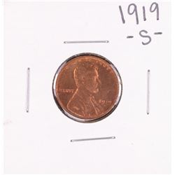 1919-S Lincoln Wheat Cent Coin