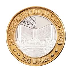 .999 Silver Mirage Las Vegas Nevada $10 Casino Limited Edition Gaming Token