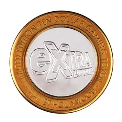 .999 Silver Planet Hollywood Casino Las Vegas $10 Limited Edition Casino Gaming Token