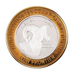 .999 Silver The New Frontier Las Vegas $10 Casino Limited Edition Gaming Token
