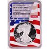 Image 1 : 2019-W $1 Proof American Silver Eagle Coin NGC PF70 Ultra Cameo Independence Day Flag