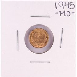 1945 Mexico Dos Pesos Gold Coin