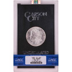 1891-CC $1 Morgan Silver Dollar Coin GSA Hoard Uncirculated NGC MS61