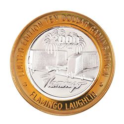 .999 Silver Flamingo Laughlin, NV $10 Casino Limited Edition Gaming Token