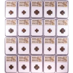 Lot of (20) Different Ancient Roman Empire Coins NGC Certified