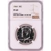 Image 1 : 1964 Proof Kennedy Half Dollar Coin NGC PF69