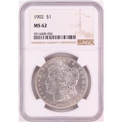 1902 $1 Morgan Silver Dollar Coin NGC MS62