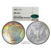 Image 1 : 1881-S $1 Morgan Silver Dollar Coin NGC MS62* Star CAC Amazing Toning