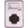 Image 1 : 1803 Small Date S-255 Draped Bust Large Cent Coin NGC F12 BN